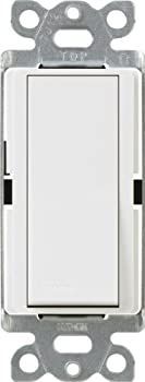Lutron Divaサテン色15-amp 4路スイッチwithロケータライト CA-4PSNL-WH 1