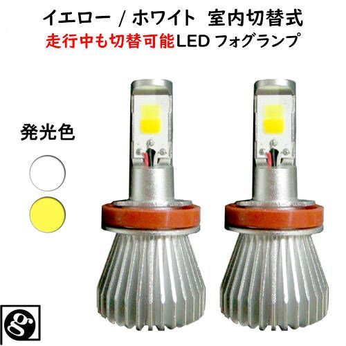 送料無料 用途や気分に合わせて室内純正スイッチで色切替可能 シエンタDICE NCP8# H23.05～H27.06 H8/H11/H16 最新式 雨天に強いイエロー 車種別LEDフォグランプ イエロー/ホワイト切替式