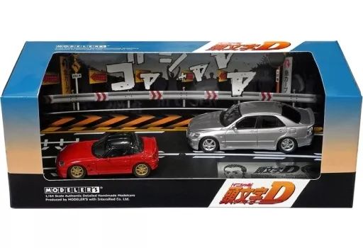 中古】ミニカー 1/64 坂本カプチーノ ＆ 秋山延彦アルテッツァ