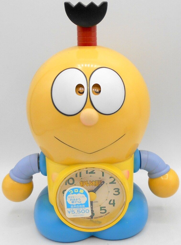 リズム時計 キテレツ大百科 目覚まし時計 コロ助 おしゃべり目覚まし