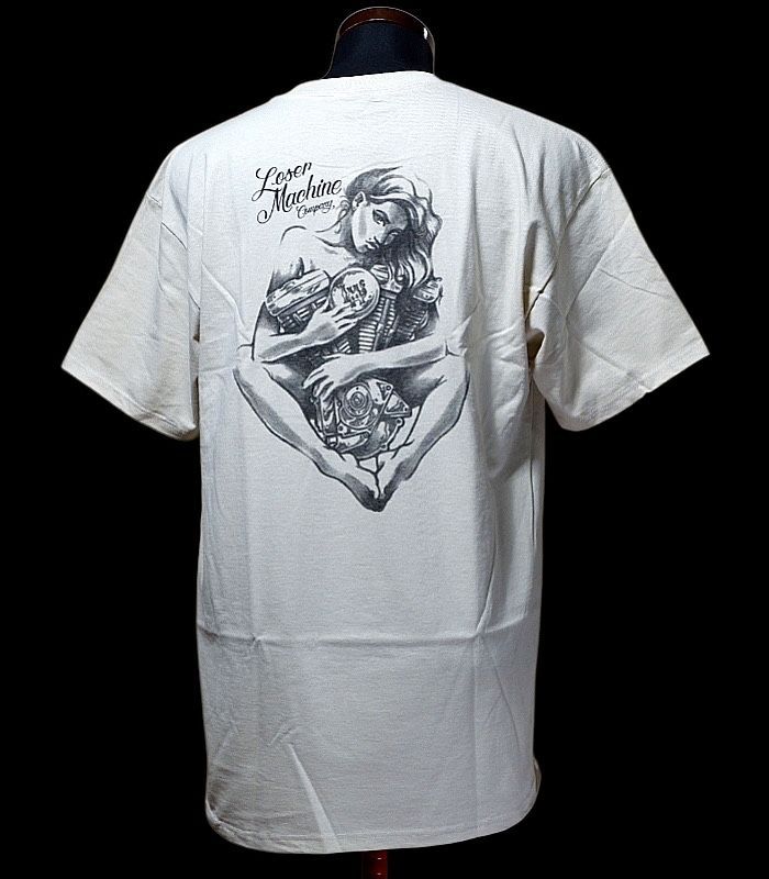 LoserMachine ルーザーマシーン Tシャツ (TWO LOVES) T-shirt カラー：クリーム 5，940円(内税)