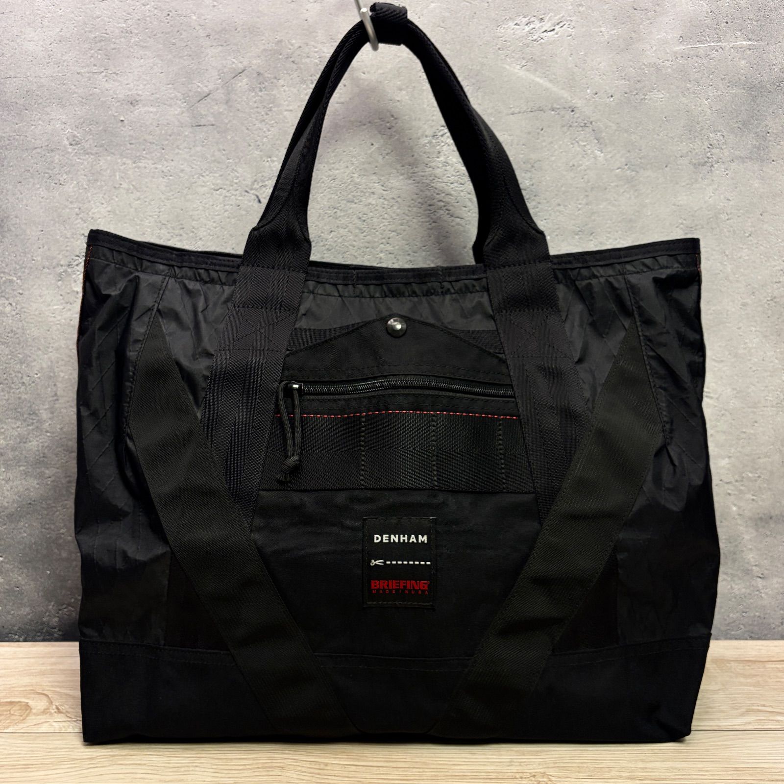 ✨DENHAM×BRIEFING コラボ 7POINT TOTE✨ 美品 ブラック バリ