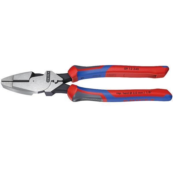 KNIPEX クニペックス 架線工事用強力ペンチ 圧着付 コンフォート 全長240mm 0912-240