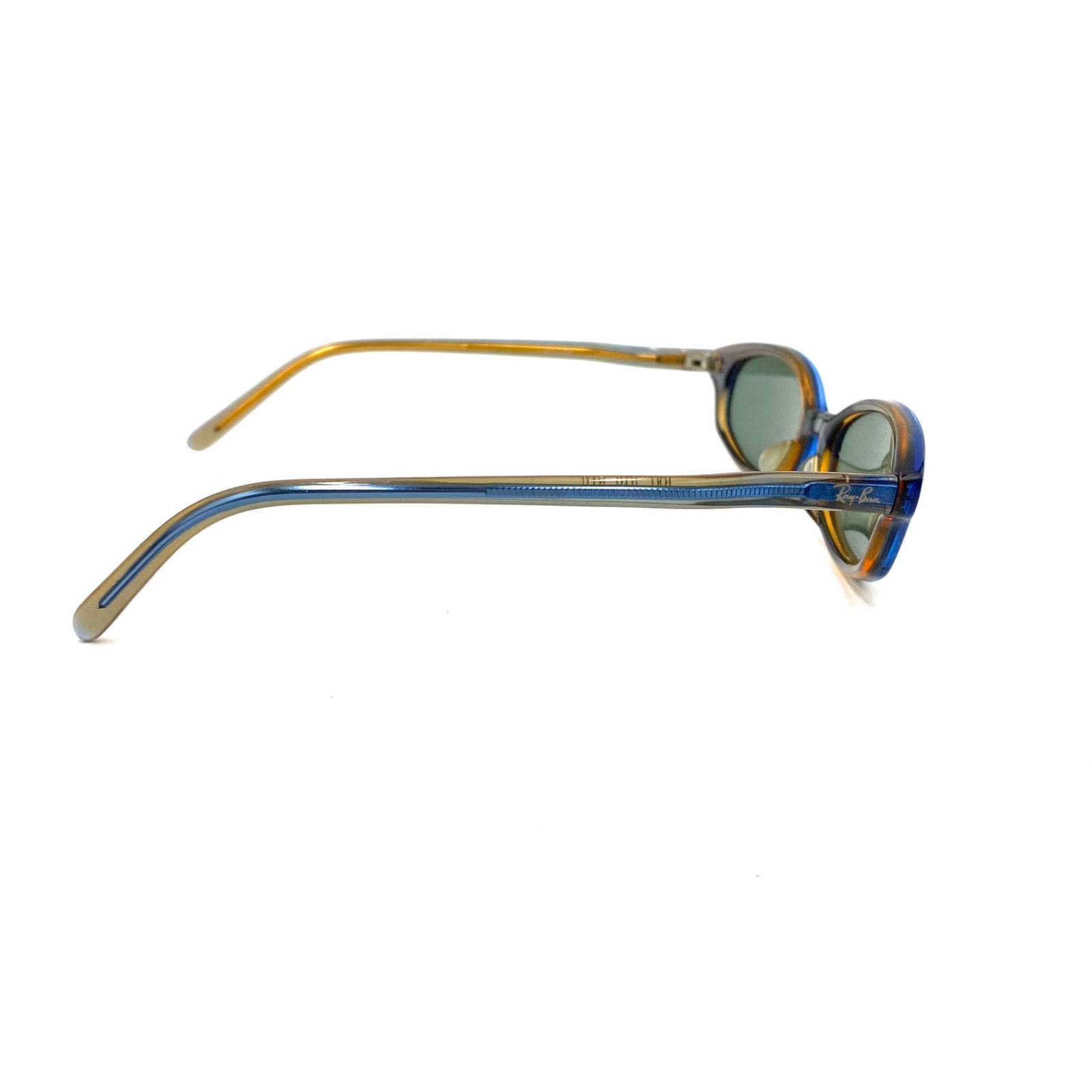 Ray-Ban ブルーサングラス ケース付き Ray-Ban レイバン サングラス アイウェア ブルー プラスチック