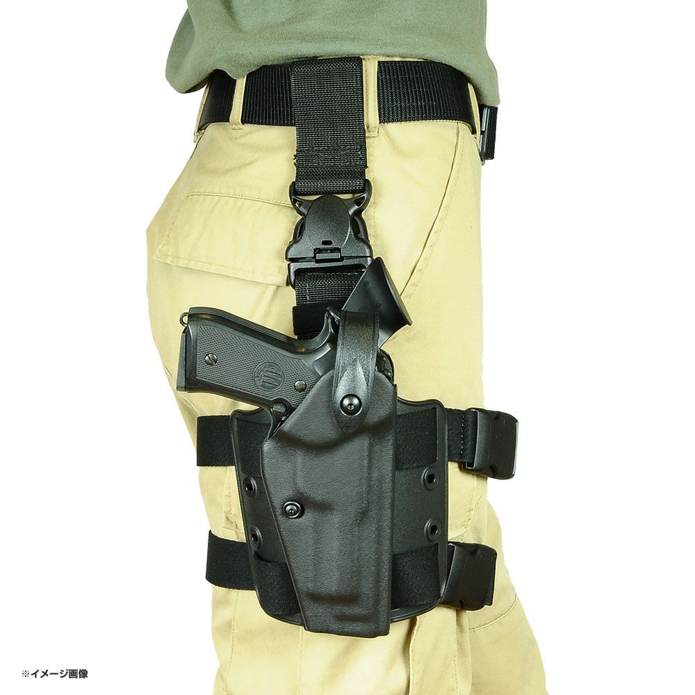 SAFARILAND レッグホルスター Beretta 92F 6005 SLS 右 [ ブラック ]