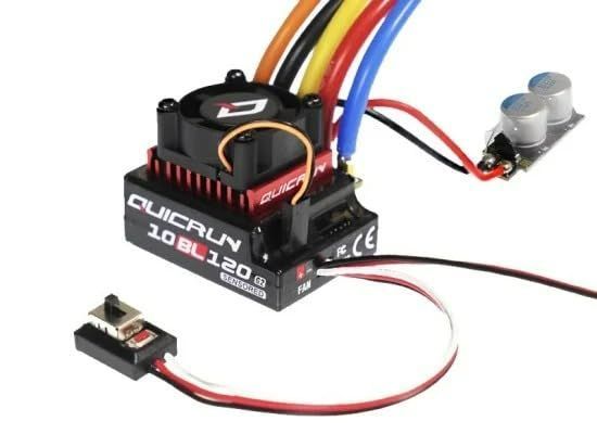 ブースト 1/10スケール ミドルクラス 10BL120G2 quicrun ターボ クイックラン ラジコン ホビーウィング 4A/6V-7.4V【1/10用】 BEC内蔵 QuicRUN-10BL120-G2-SENSORED HOBBYWING