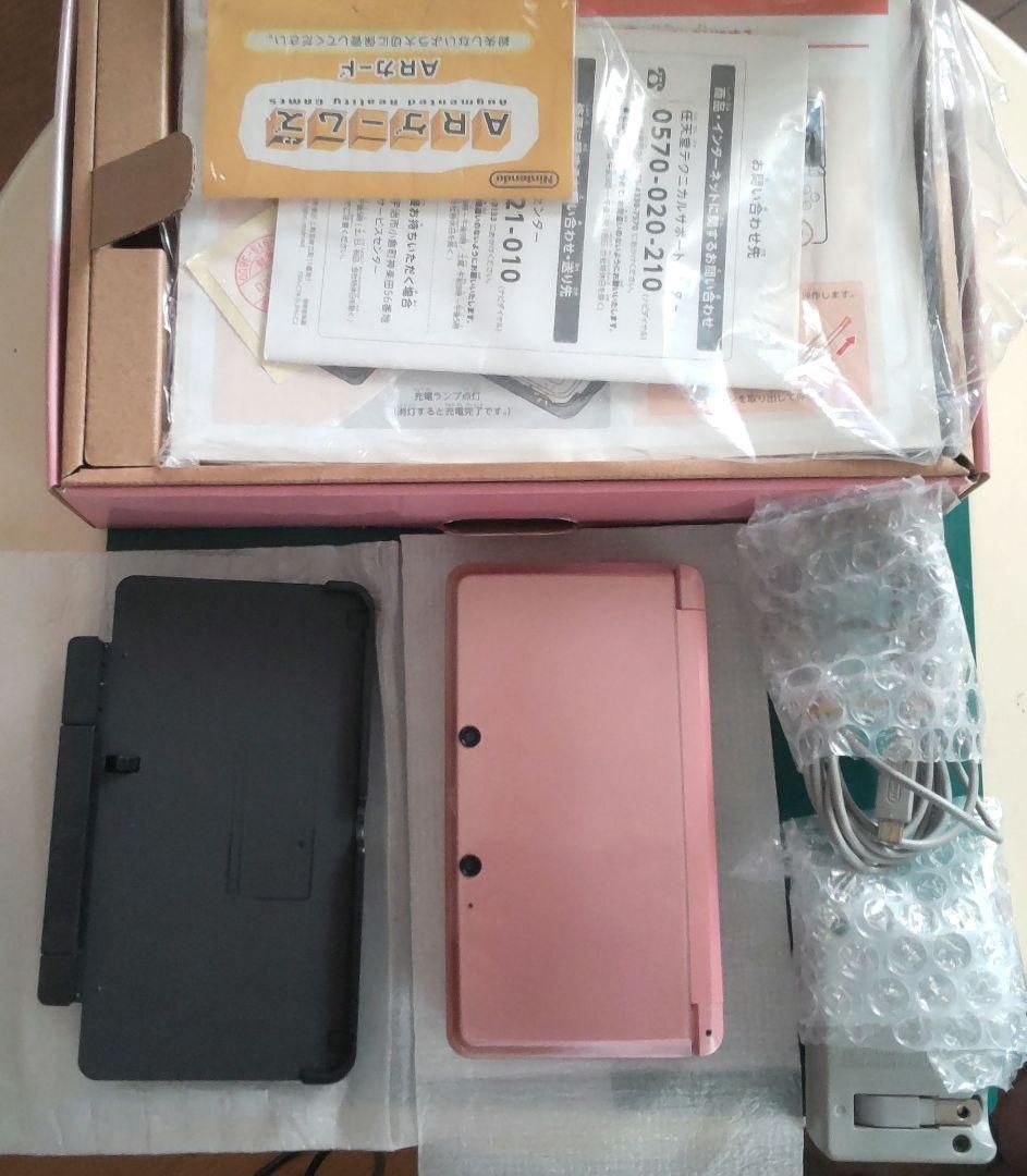 F72【中古・美品3DS】ニンテンドー3DS ミステイピンク外箱 付属