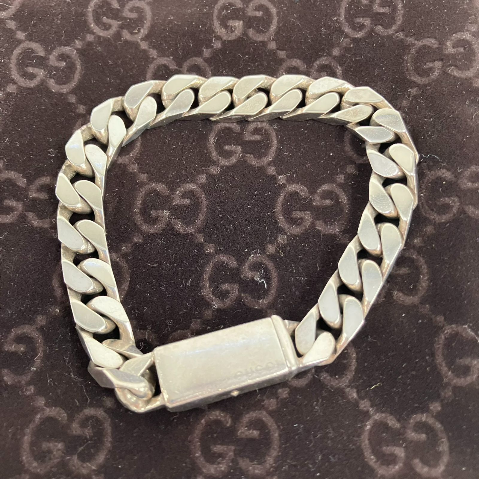 中古品】GUCCI グッチ 925 喜平 ブレスレット メンズ シルバー