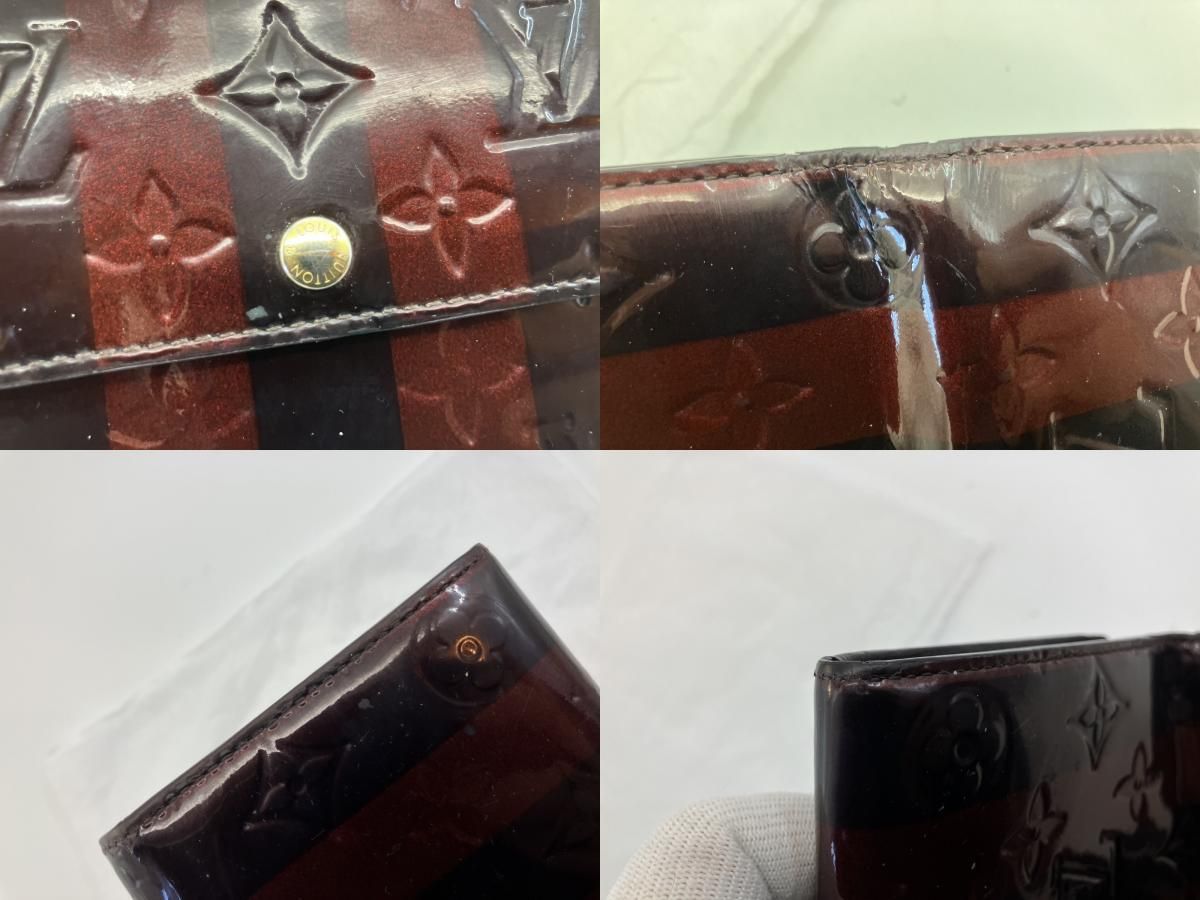 LOUIS VUITTON ヴェルニ ポルトフォイユ・サラ レイユール M91715 長