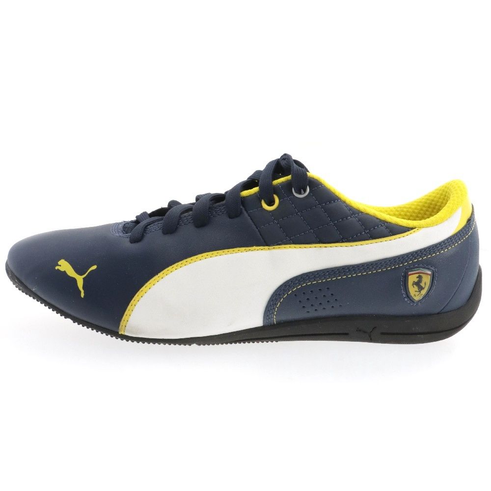 PUMA (プーマ) ×FERRARI DRIFT CAT 6 SF NM フェラーリ ドリフト キャット 6 レザー ドライビングシューズ ローカットスニーカー ネイビー US10.5/28.5cm 305540-04