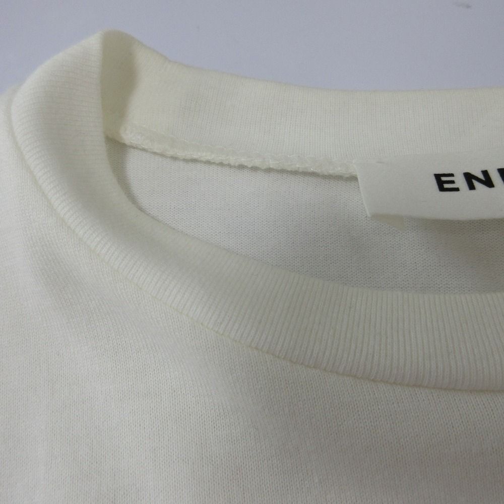 良品 23SS ENFOLD エンフォルド COMBI T-SHIRT 裾フレア 五分袖  