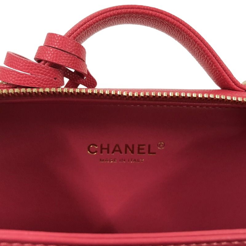 シャネル CHANEL CCフィリグリー スモール バニティバッグ A93343 ピンク ゴールド金具 キャビアスキン レディース ショルダーバッグ  - メルカリ