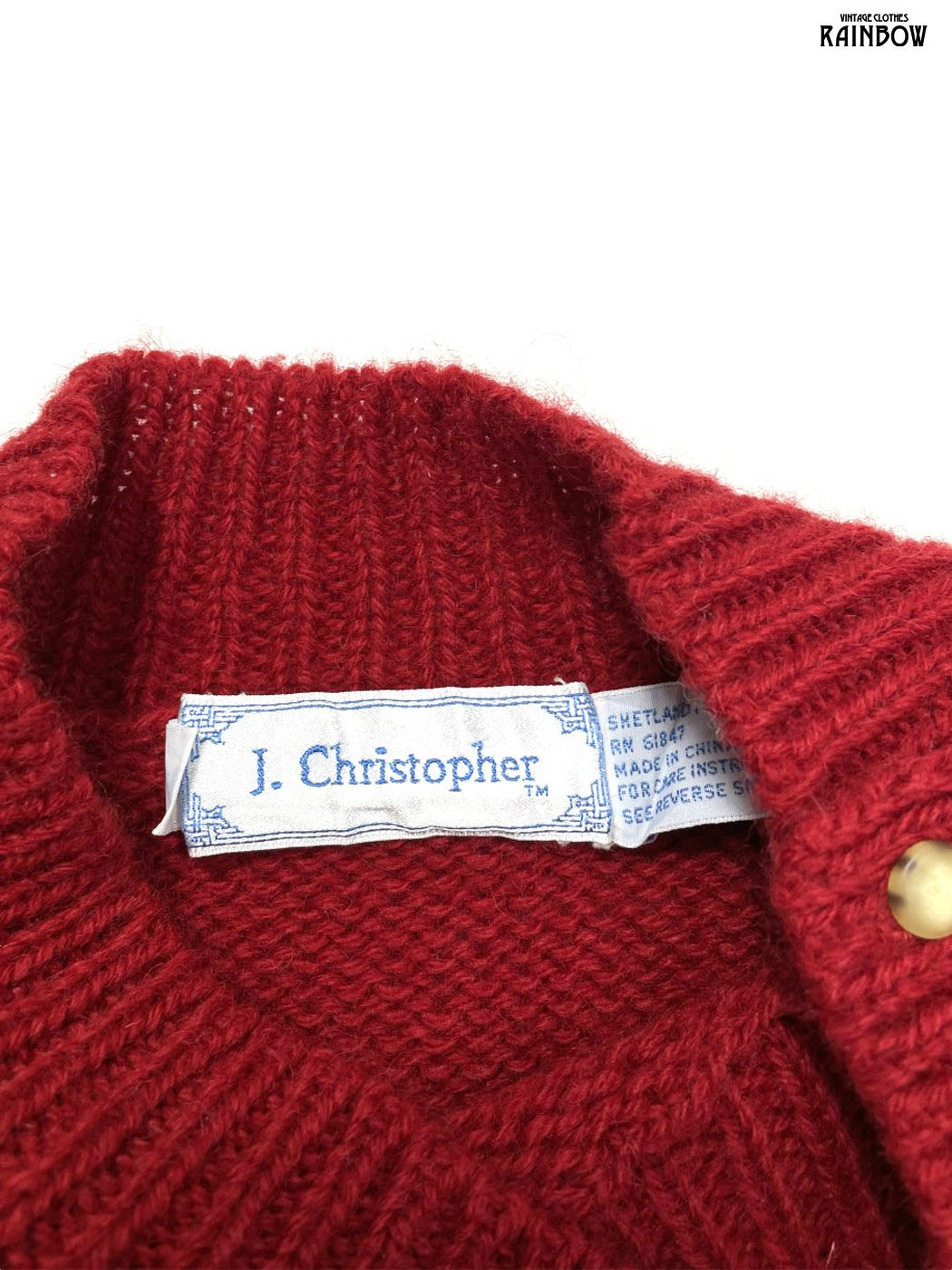 セーター 赤
