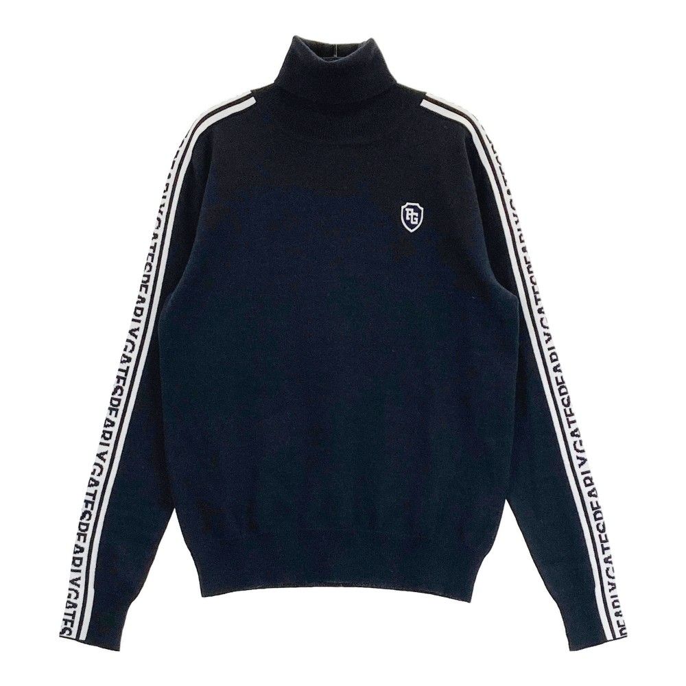 PEARLY GATES ブラック タートルネック セーター PEARLY GATES パーリーゲイツ タートルネックニットセーター ブラック