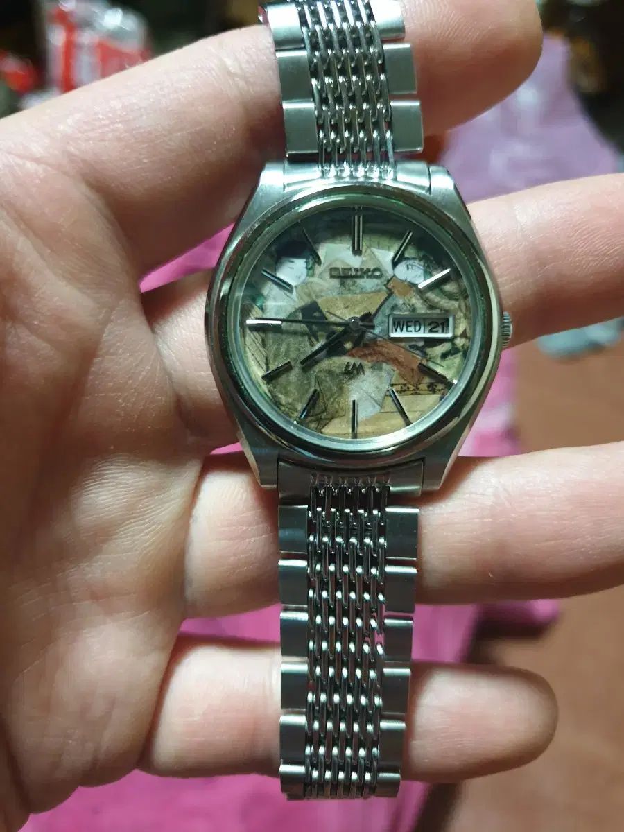 SEIKO セイコー ロドメティック 風の絵 浮世絵 ダイヤル 乏しい
