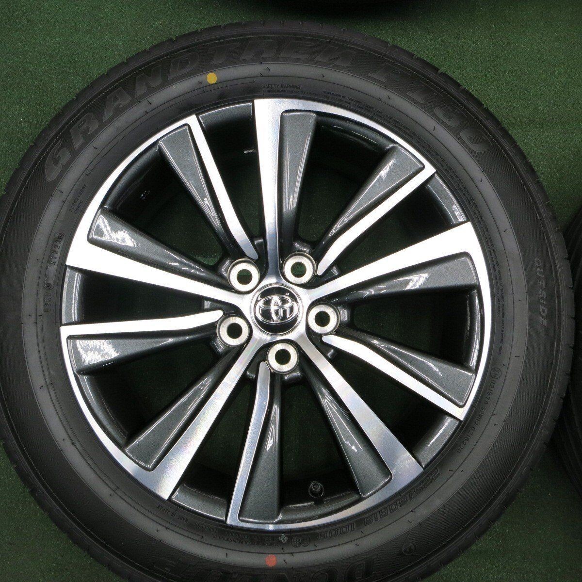 新車外し　トヨタ ハリアー80 18インチ ホイール ダンロップ タイヤセット 2024年製 新車外し品】トヨタ 80 ハリアー G 純正 18in 7J +35