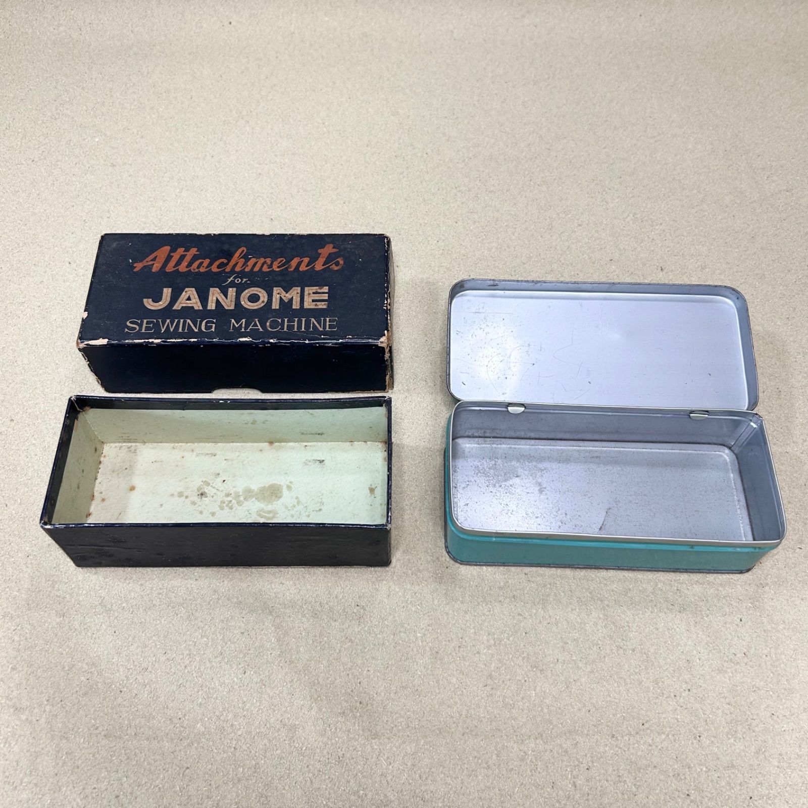 ◇昭和レトロ JANOME ジャノメ ミシン 収納箱 収納缶 小物入れ アクセサリー 収納 アンティーク雑貨◇ - メルカリ