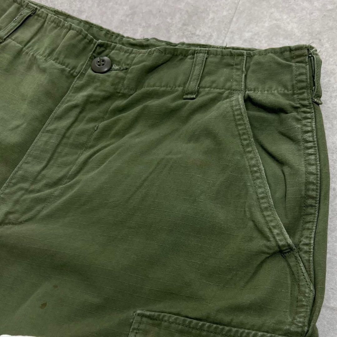 希少　ジャングルファティーグパンツ　4th リップストップ　ビンテージ　60s 60's U.S.ARMY ジャングルファティーグパンツ リップストップ