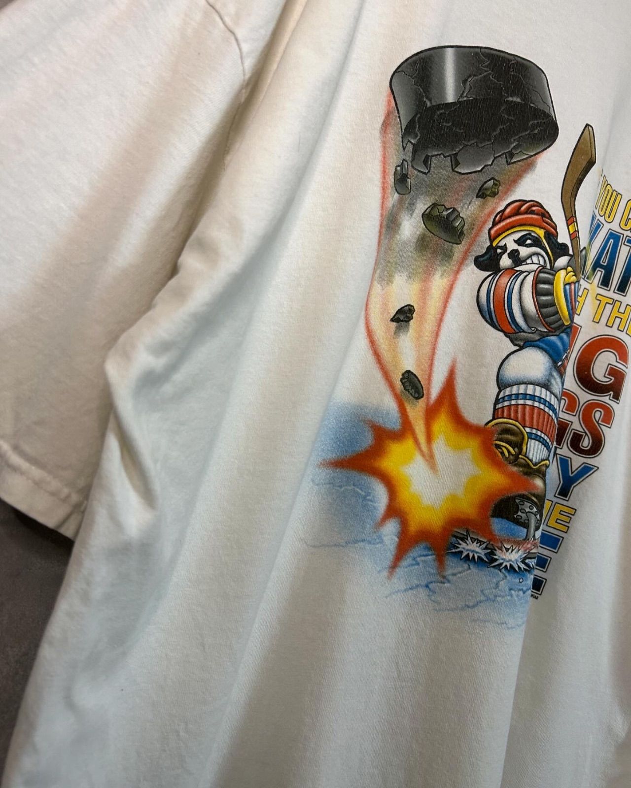 00s "BIG DOGS" Back Print T-shirt White