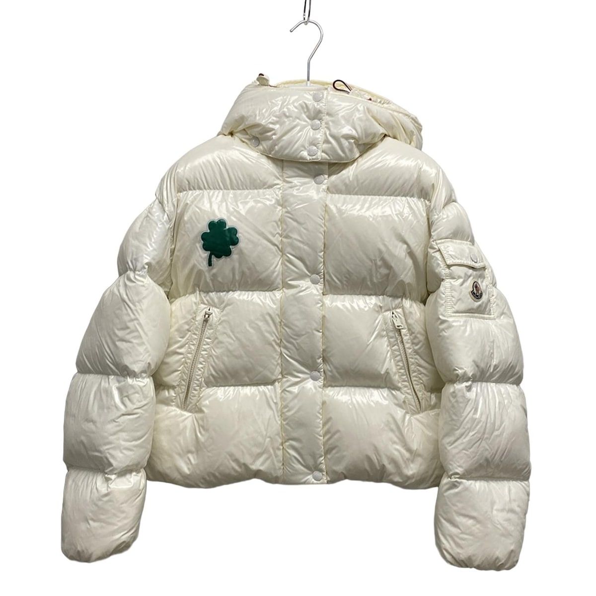 MONCLER モンクレール ダウンジャケット サイズ0 XS レディース MIR GIUBBOTTO アイボリー×グリーン×レッド 長袖|クローバー|ハート|冬