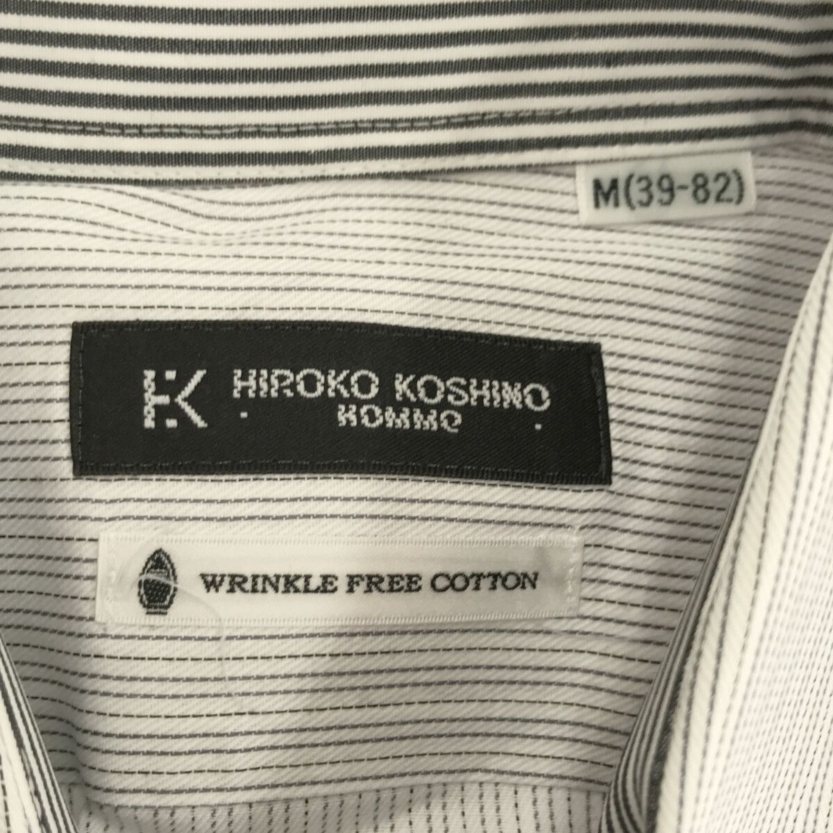 極美品 HIROKO KOSHINO ヒロココシノ シャツ トップス 長袖 ボタン