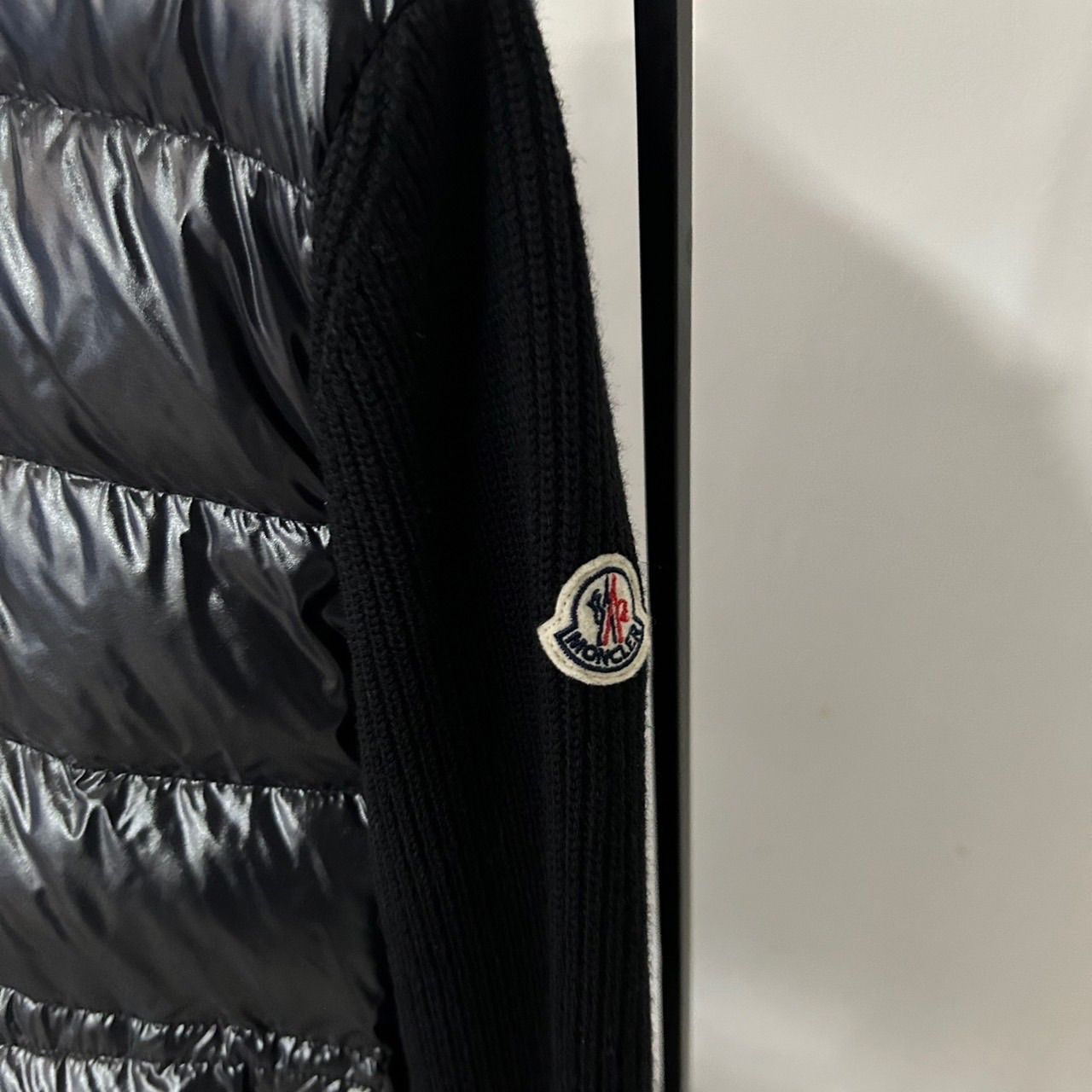 Moncler ハイブリッドダウンニット ブラック Mサイズ モンクレール MONCLER ハイブリッドダウンニット size M 美品