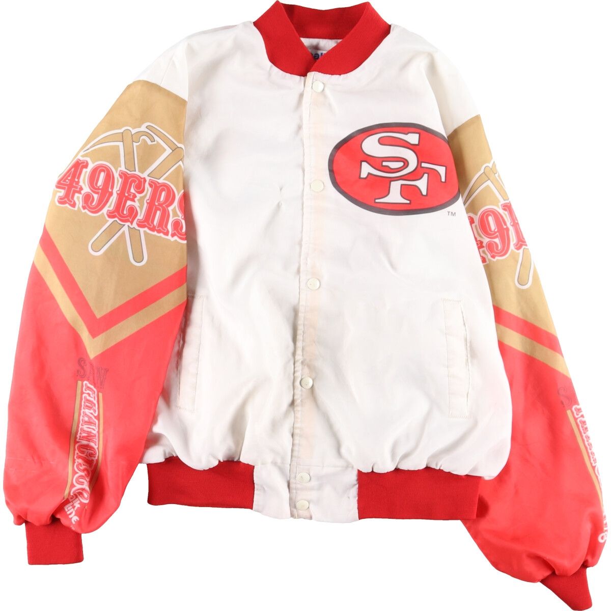 限​定​販​売​】 San Francisco 49ers スタジャン NFL 2XL フルジップ