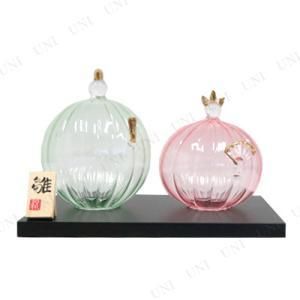 【新品・5営業日で発送】 ガラス細工 吹きガラスお雛様 花手毬 (FGK228DT)【入数:2】