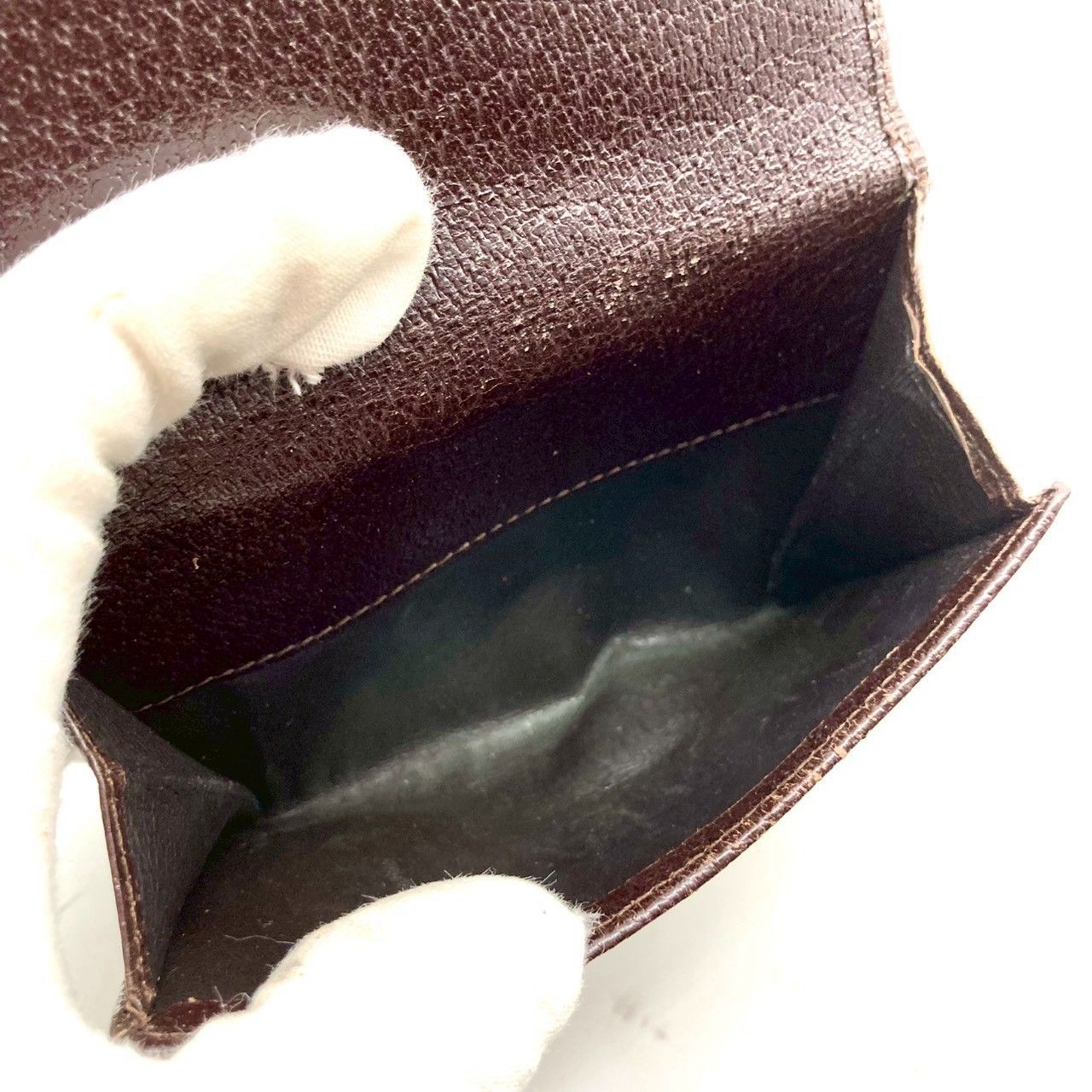 グッチ 二つ折り財布 折り財布 Wホック レザー ベージュ