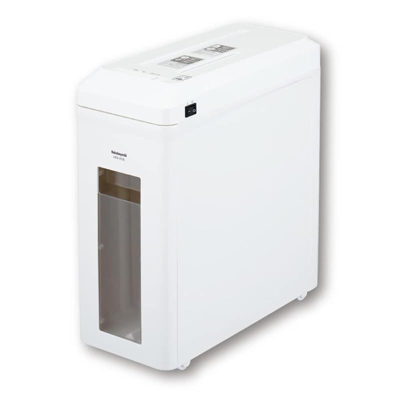 ナカバヤシ シュレッダー A4 最大裁断7枚 CD・カード細断可能 ホチキス対応 ホワイト Z0228
