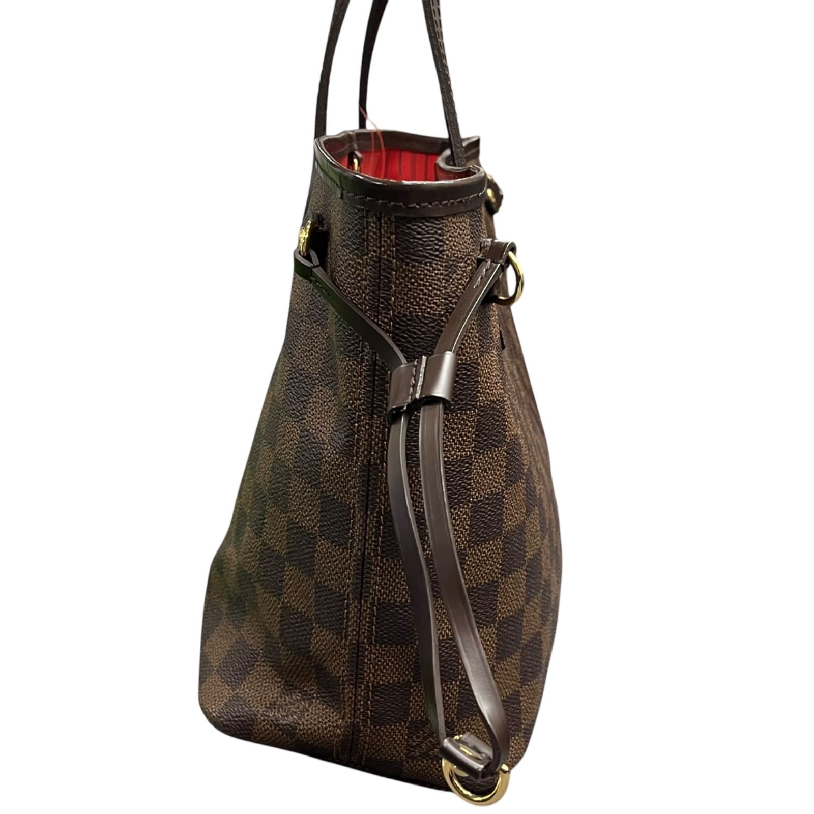 ルイヴィトン　ダミエ エベヌ　ネヴァーフルPM トートバッグ ○極美品 ルイヴィトン LOUIS VUITTON ネヴァーフルPM ダミエ エベヌ