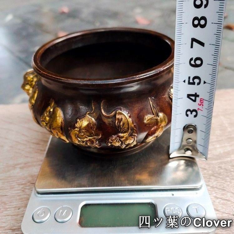 銅 細工 十二支香炉 茶道香炉 挿し香炉 仏堂香炉 装飾品 工芸品 置物 新品未使用】銅 細工 十二支香炉 茶道香炉 挿し香炉 仏堂香炉