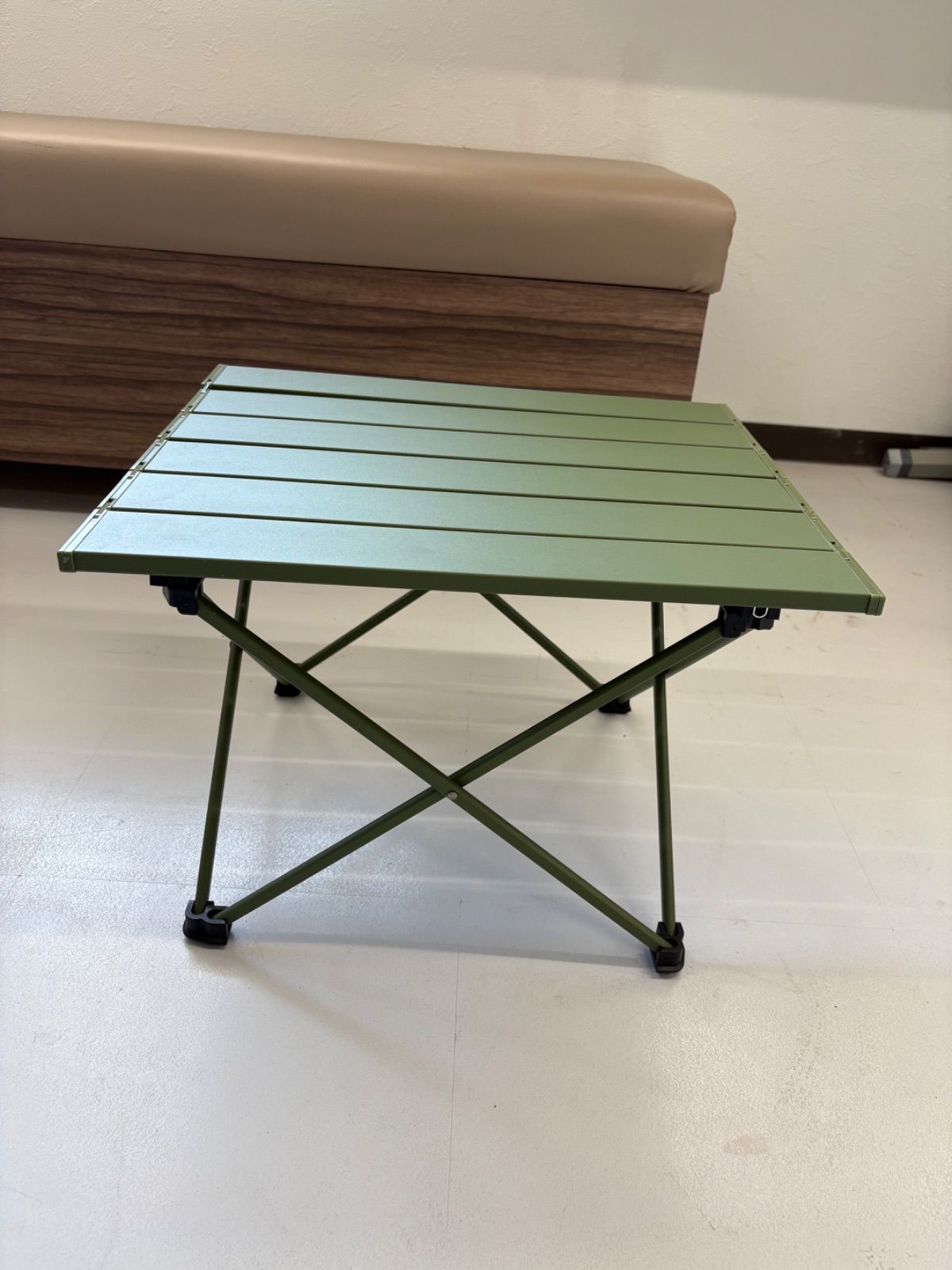 折りたたみテーブル オリーブグリーン◇アウトドア キャンプ