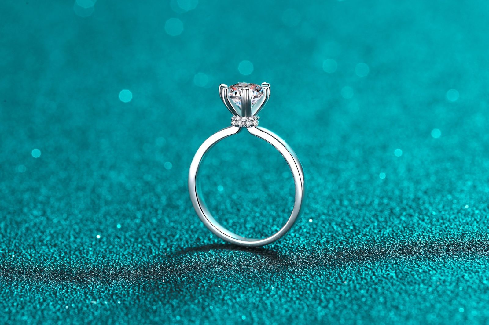 リング 指輪 モアサナイト 2ct シルバー925 人工ダイヤモンド