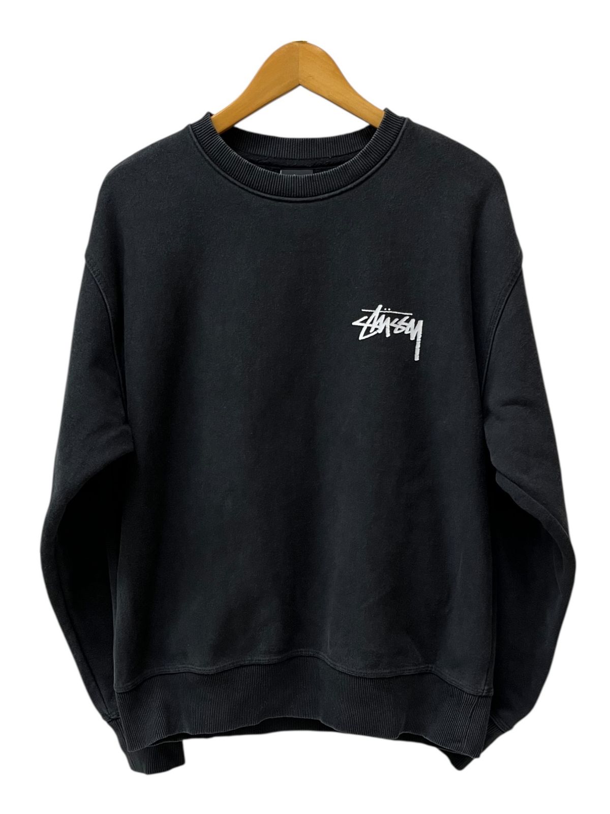 STUSSY★ステューシー★裏起毛ドットスポーツスウェット STUSSY ステューシー BIG CRACKLE SPORT CREW ステューシー