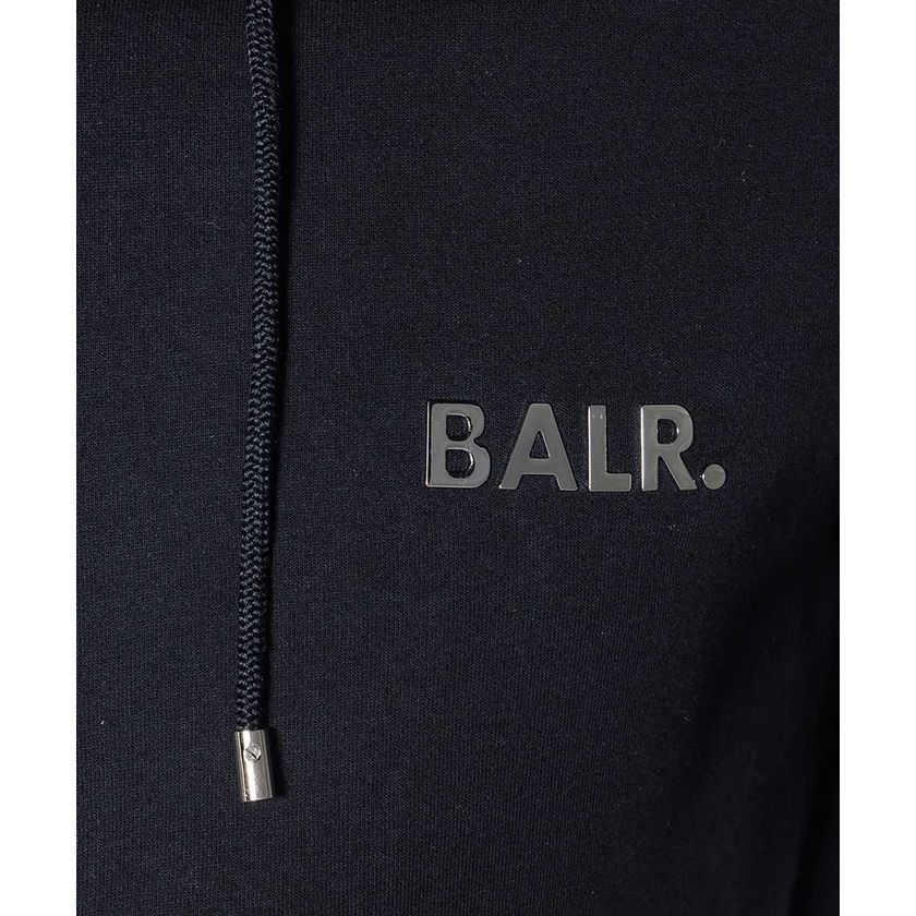 BALR. ボーラー Qシリーズ メタルロゴ ジップ フーディ ネイビー