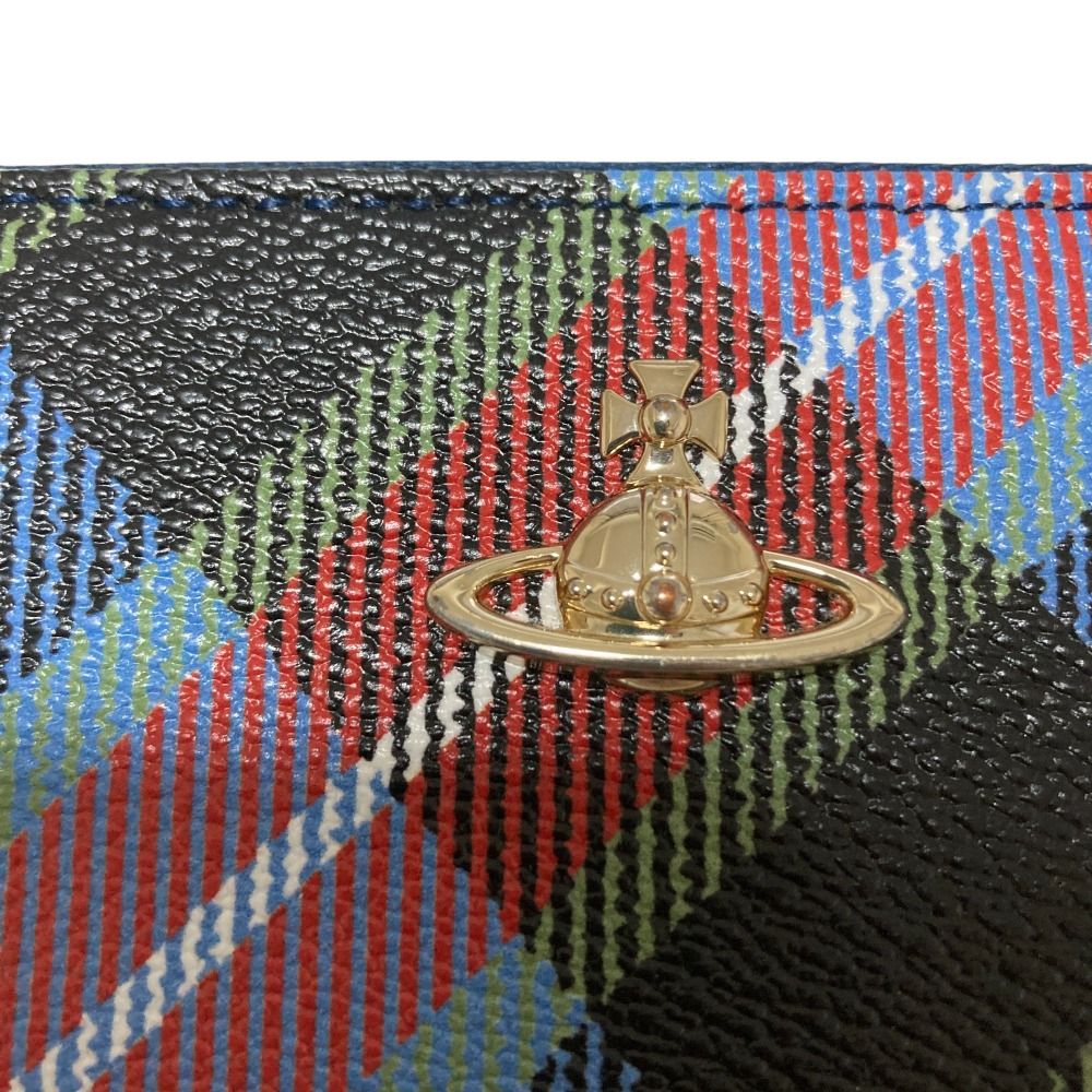 【希少】Vivienne Westwood ラウンドジップ チェック オーブ 良品 Vivienne Westwood ヴィヴィアンウエストウッド オーブ