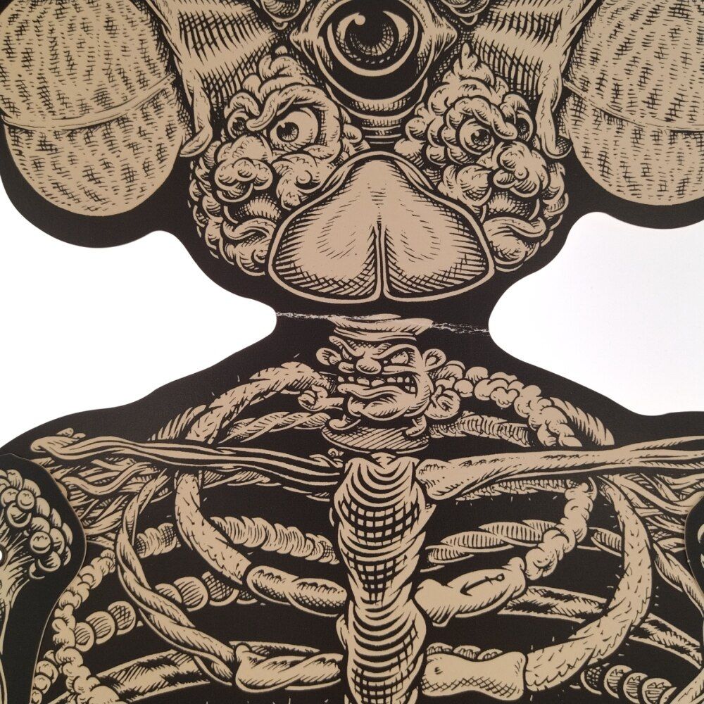 メディコムトイ ×カウズ オリジナルフェイク オーナメント