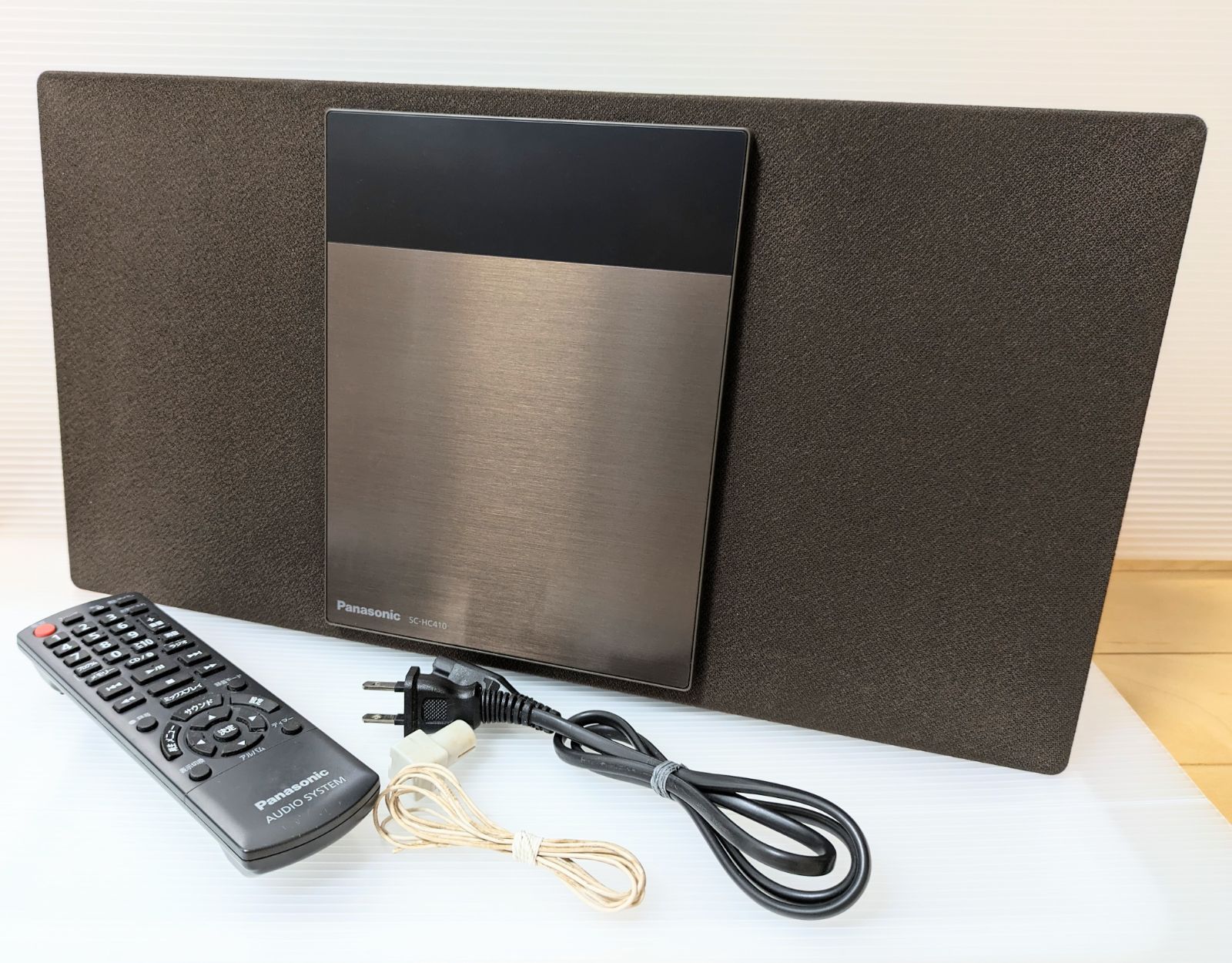 Panasonicコンパクトステレオシステム SC-HC410 ブラウン 中古】「非常