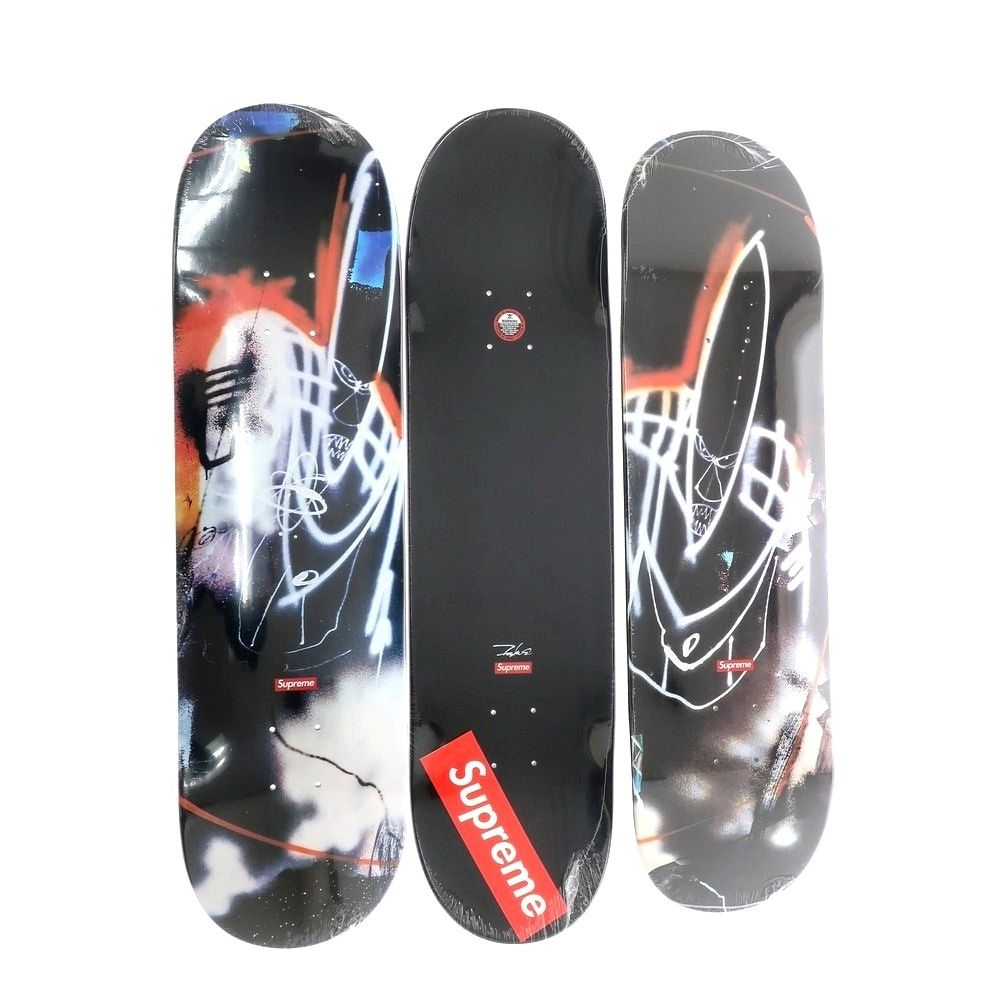 Supreme - 【中古】【未使用】シュプリーム Supreme 2022年春夏 Futura Skateboards(Set of 3) デッキ スケートボード 3枚セット ブラックxマルチカラー【メンズ】 中古】【未使用】シュプリーム Supreme 2022年春夏 Futura