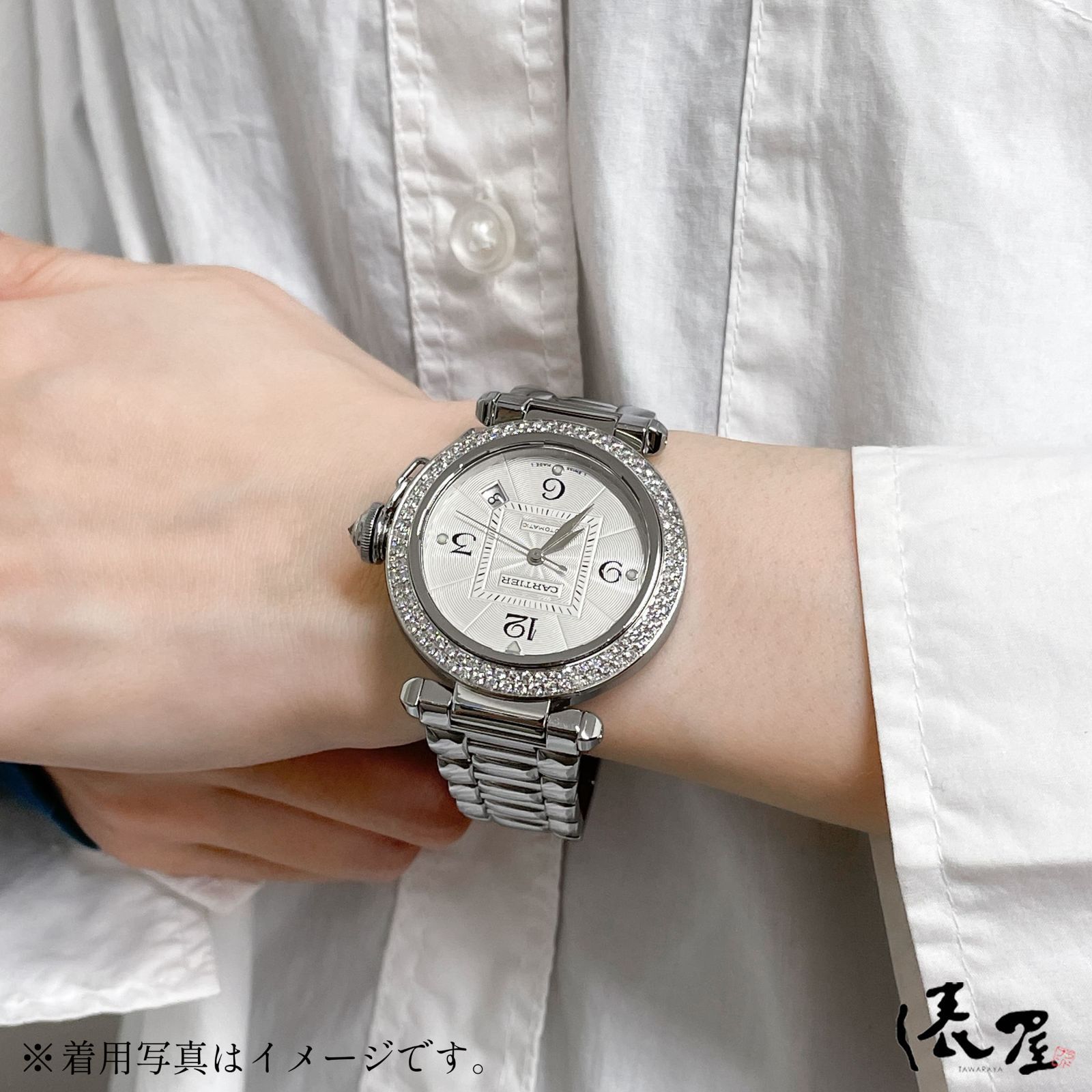 カルティエ パシャ 38mm ダイヤ 極美品 メンズ 時計 Cartier - メルカリ