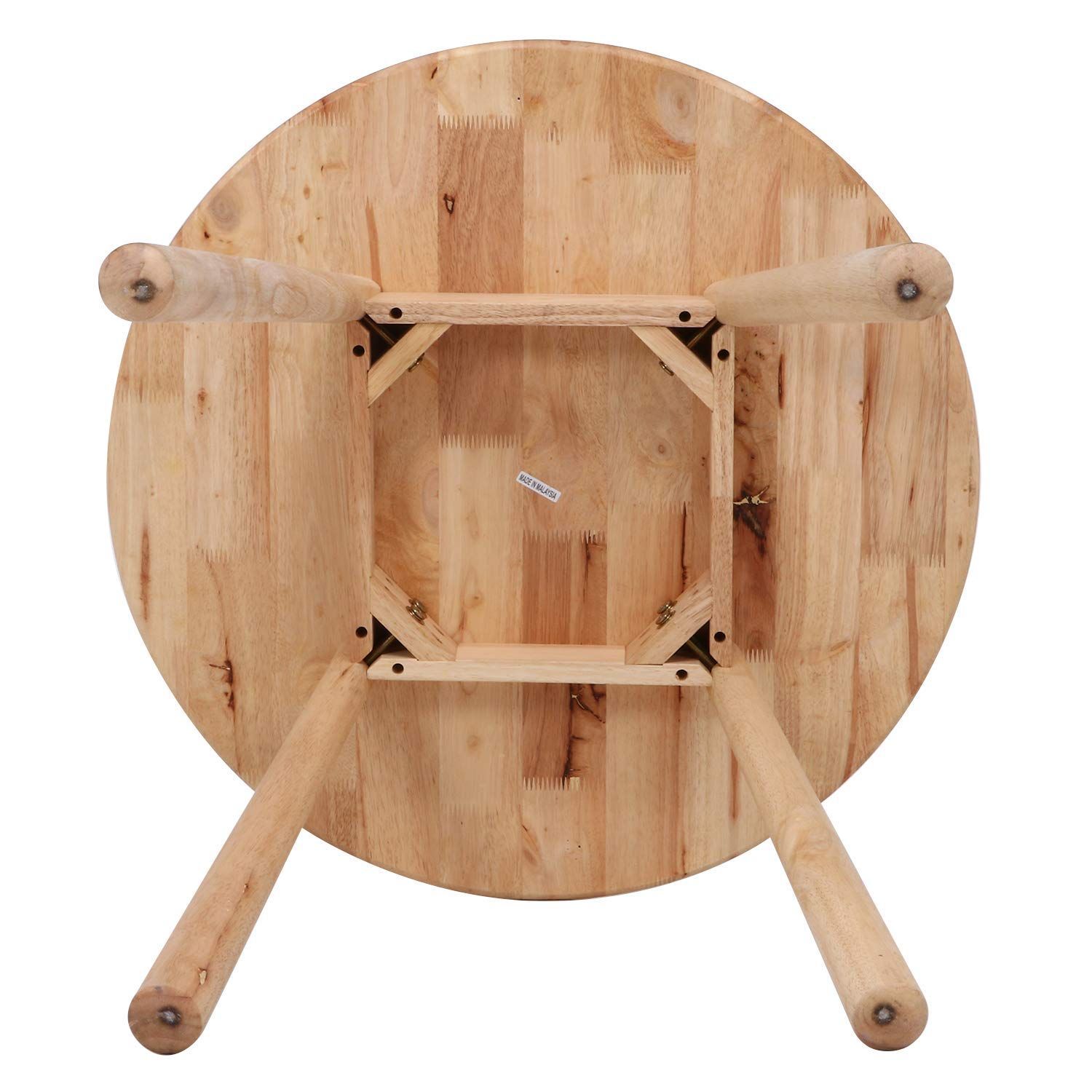 直径80×高さ72cm ナチュラル ラウンド 天然木 ダイニングテーブル テーブル 2人用 ティムバ Natural 不二貿易 Signature 37014 MARWIL-DEMENAGEMENTS_CH