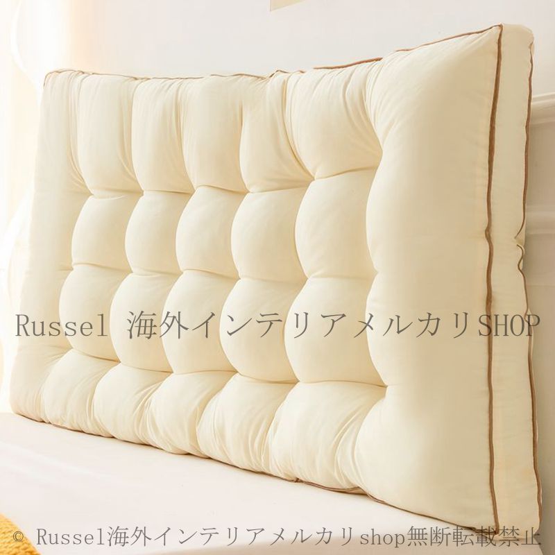 ヘッドボード ベッドヘッドクッション 枕 ピロー 長め 大きめ