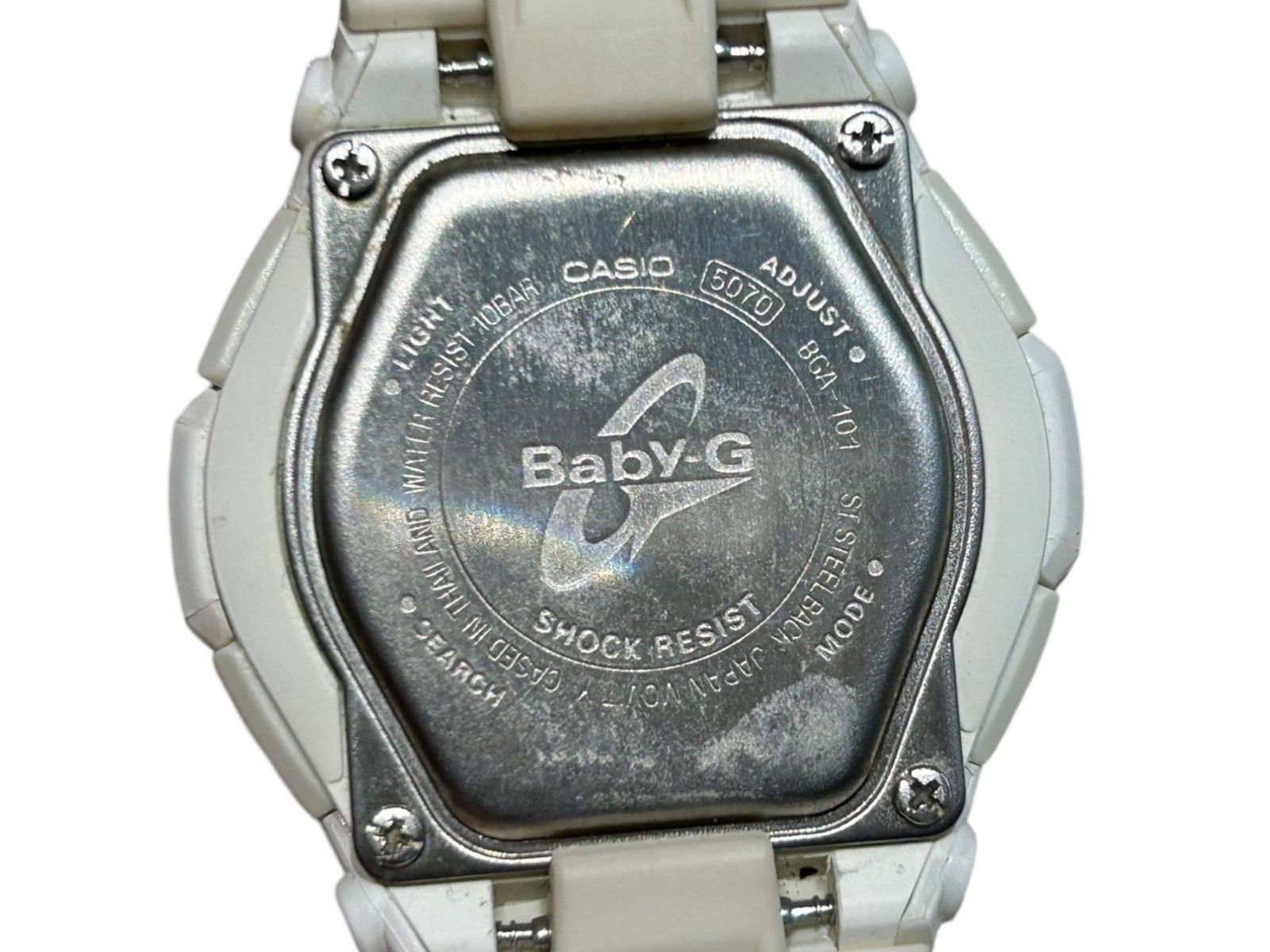 CASIO Baby-G ホワイト 電波ソーラー デジタル腕時計 箱あり BABY-G・G