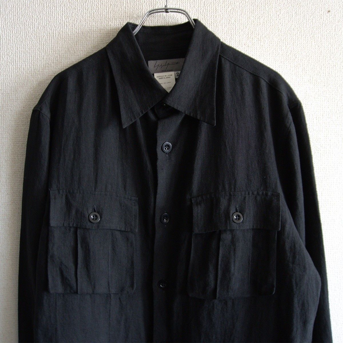 美品】Yohji Yamamoto POUR HOMME【リネン シャツ ジャケット】2