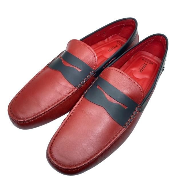 未使用トッズ フェラーリ コラボ メンズドライビングシューズ 赤29㎝