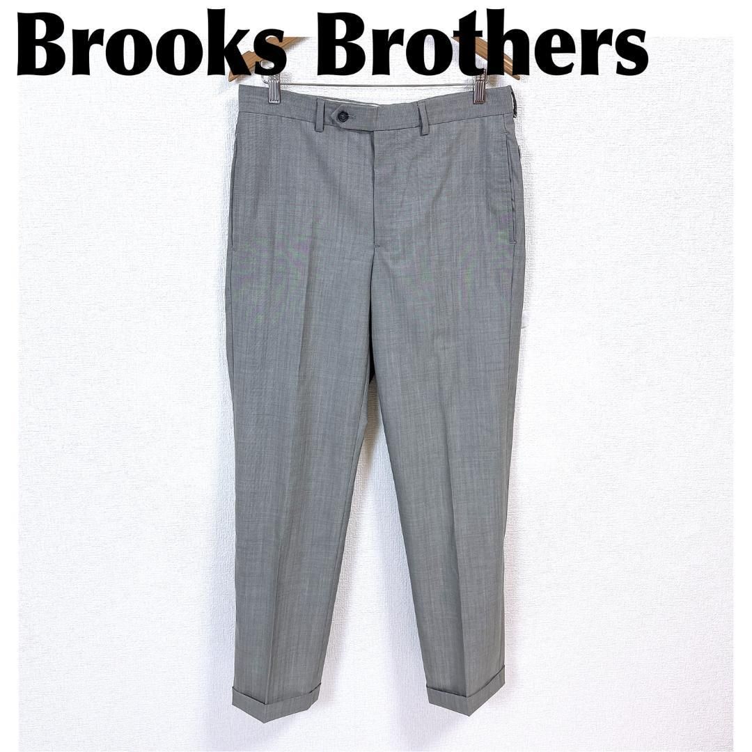 ブルックスブラザーズ スラックスパンツ センタープレス ライトグレー