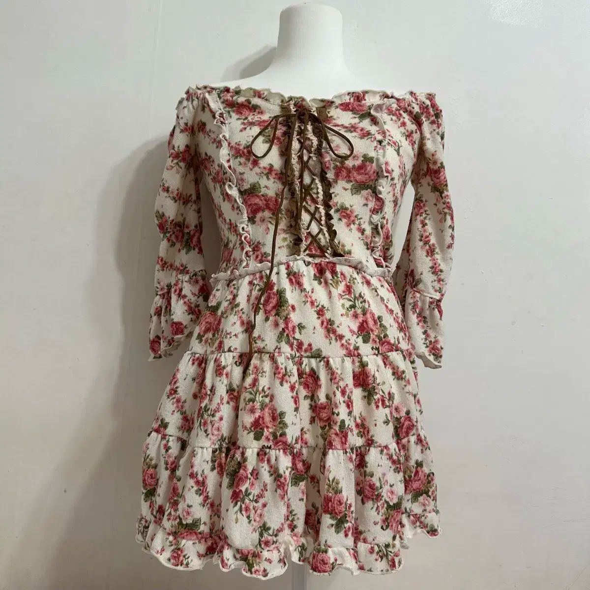 LIZ LISA (リズリサ) LIZ LISA ピンク フローラル オフショルダー