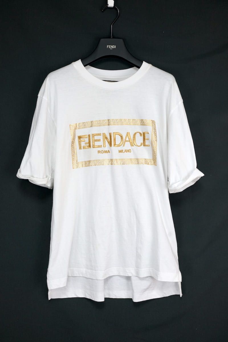FENDACE FENDI×FERSACE限定コラボ Tシャツ 白 SサイズSサイズ