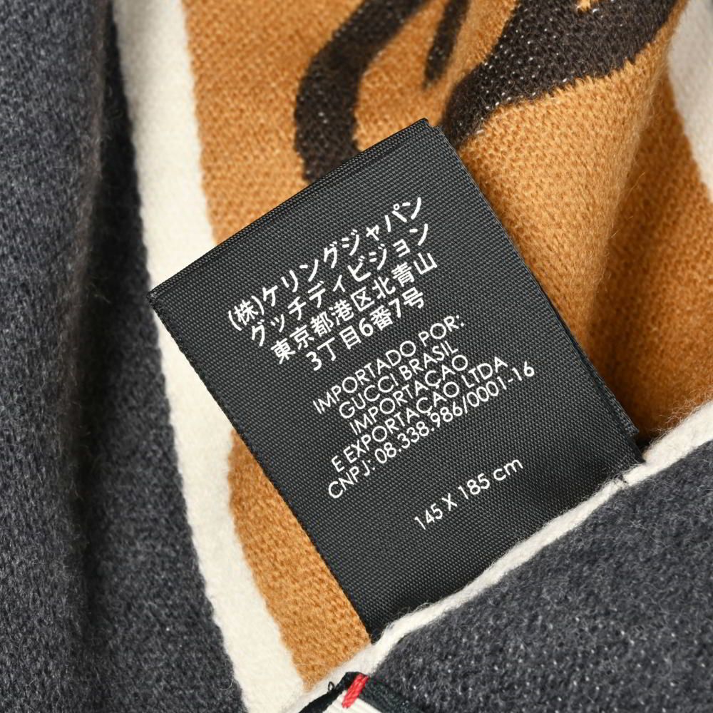 GUCCI ウール GG柄 フリンジ ポンチョ - メルカリ